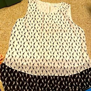 Rickis giraffe blouse tank